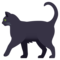 Black Cat emoji on Emojione